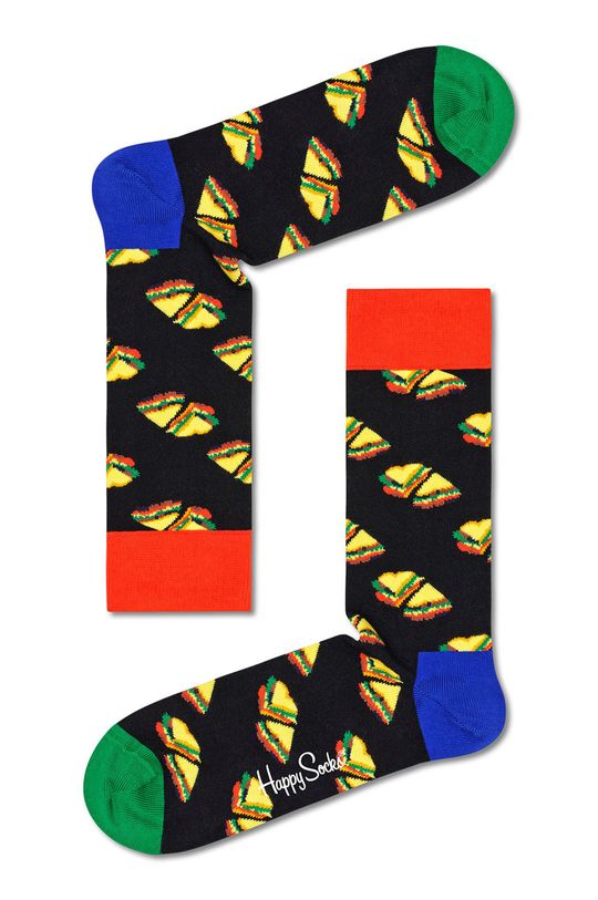 černá Ponožky Happy Socks Love Sandwich Dámský