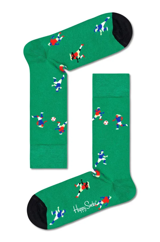 zelená Ponožky Happy Socks Football Dámsky