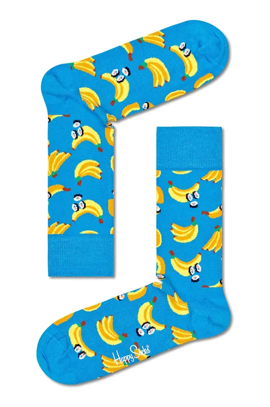 modrá Ponožky Happy Socks Banana Sushi Dámsky