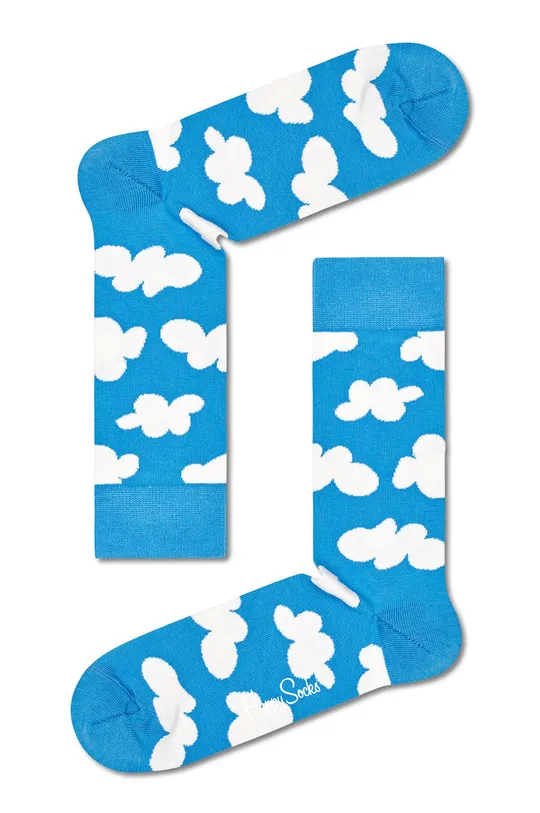 plava Čarape Happy Socks Cloudy Ženski
