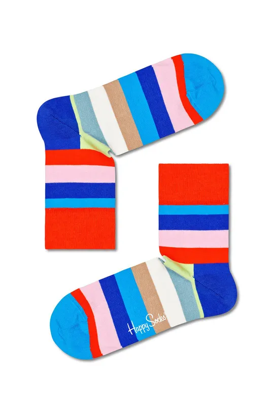 viacfarebná Ponožky Happy Socks Stripe Half Crew Dámsky
