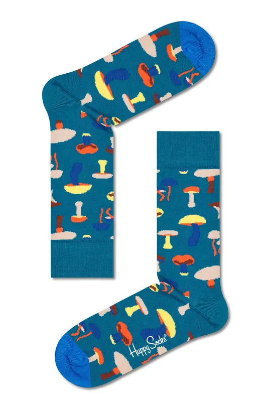 viacfarebná Ponožky Happy Socks Wool Mushroom Dámsky