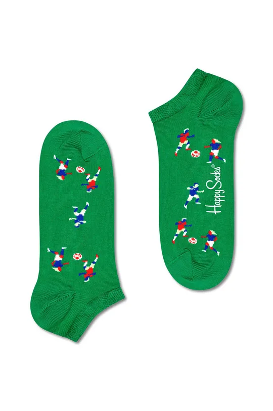 zelená Ponožky Happy Socks Football Low Dámsky