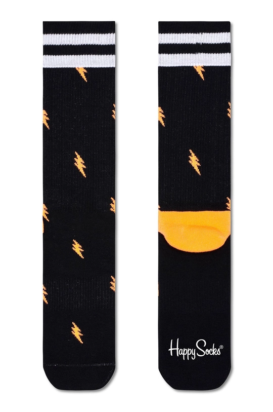 чёрный Носки Happy Socks Small Flash Crew Женский