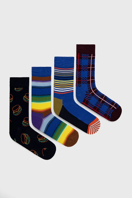viacfarebná Ponožky Happy Socks Navy Socks Gift Set (4-Pack) Dámsky