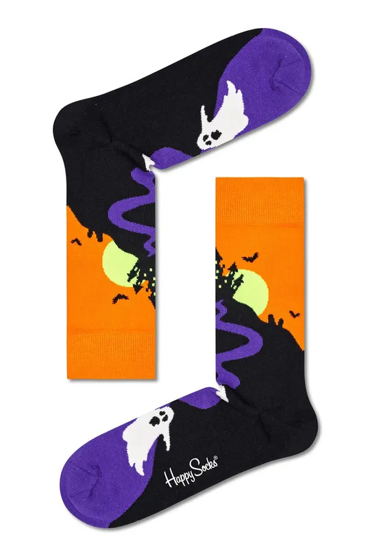 барвистий Шкарпетки Happy Socks Halloween Ghost Жіночий