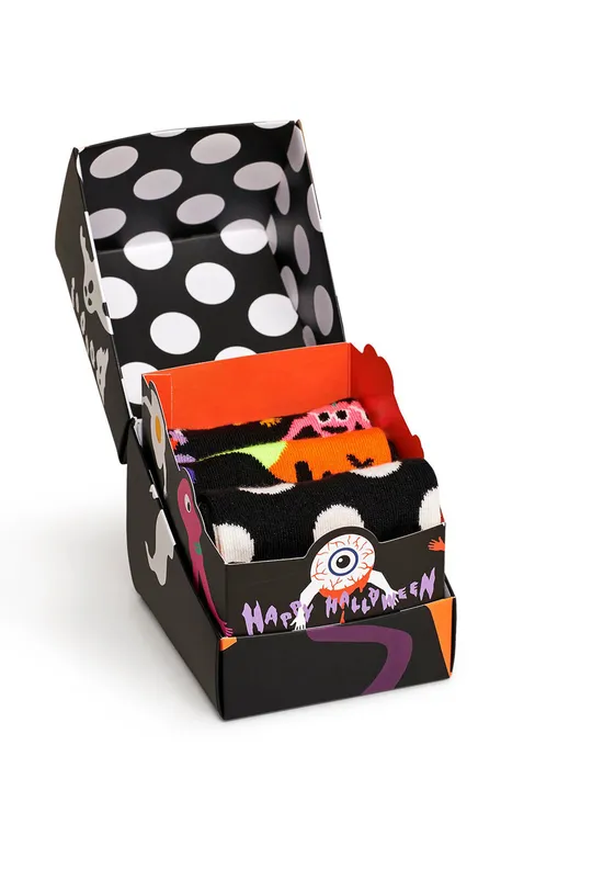барвистий Шкарпетки Happy Socks Halloween Socks Gift Set (3-Pack) Жіночий