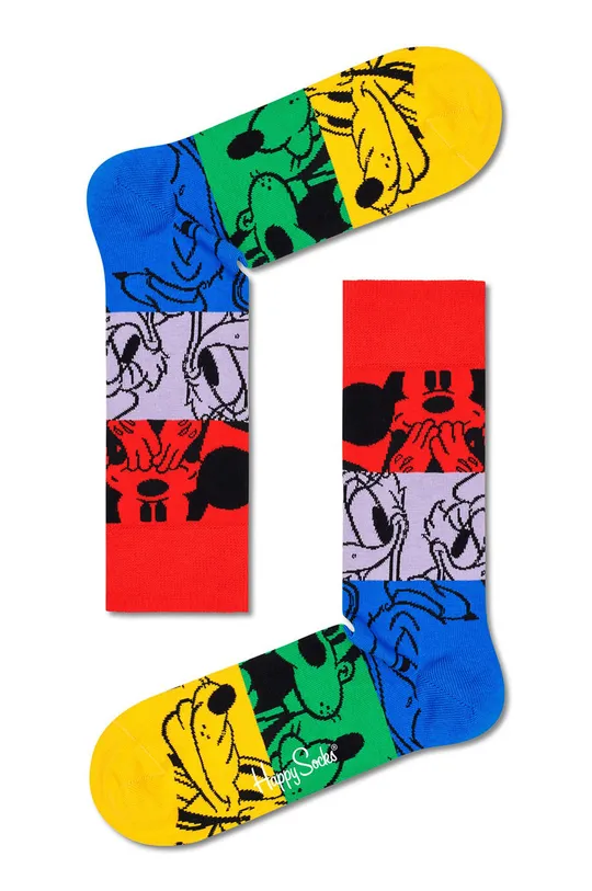 multicolor Happy Socks Skarpetki x Disney Colorful Friends Damski