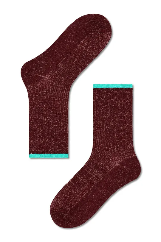 hnedá Ponožky Happy Socks Mariona Crew Dámsky