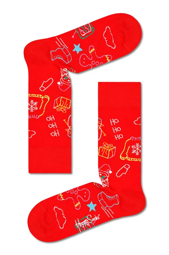 Happy Socks Skarpetki (4-pack) 86 % Bawełna, 2 % Elastan, 12 % Poliamid