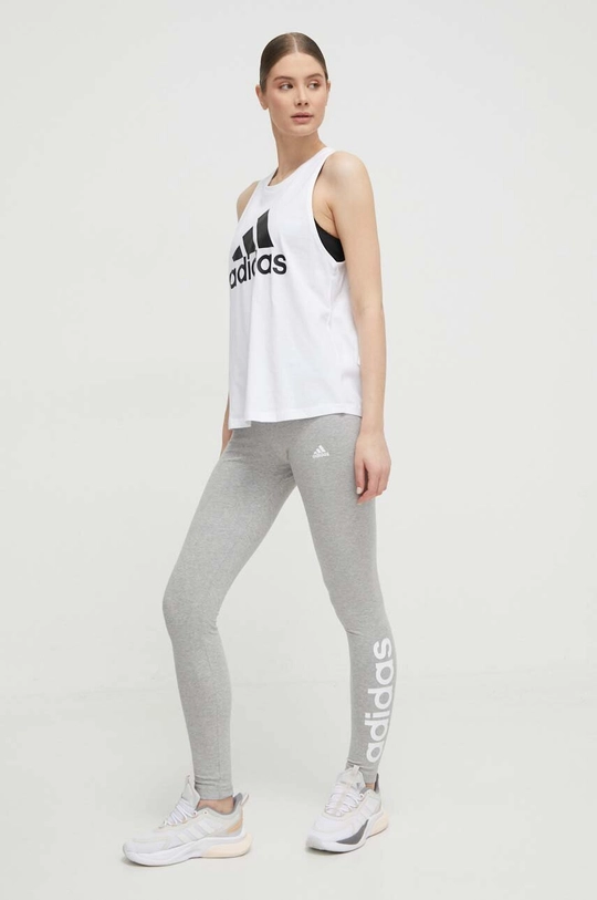 adidas legginsy szary