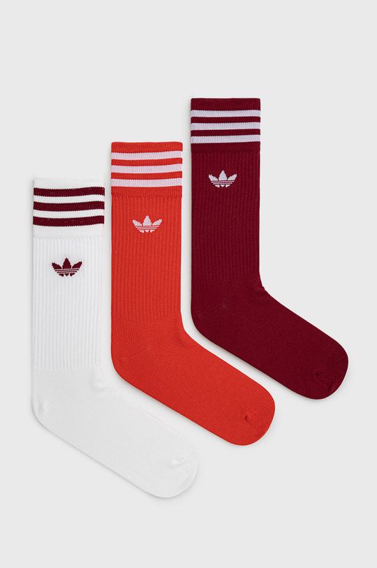 červená Ponožky adidas Originals (3-pack) Dámsky