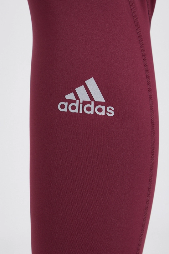 bordowy adidas Performance Legginsy H13248