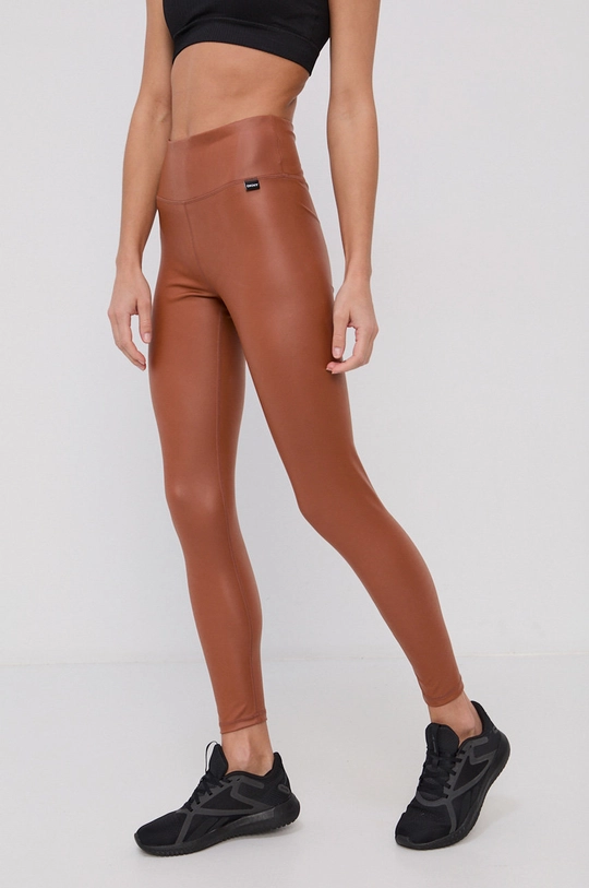 brązowy Dkny Legginsy DP1P2096 Damski