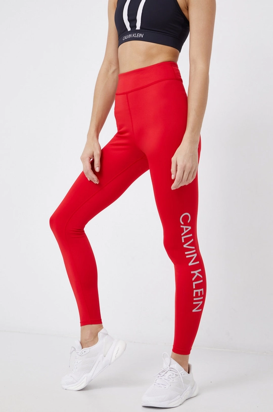 Calvin Klein Performance Legginsy czerwony