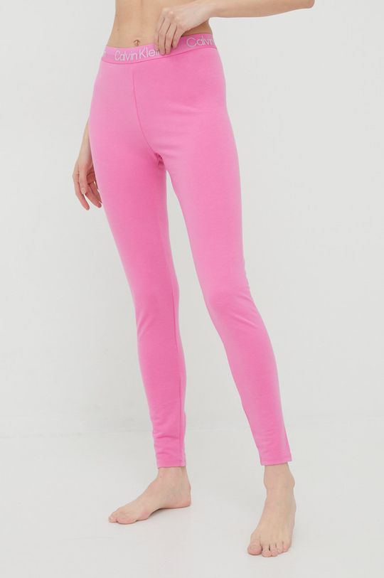 różowy Calvin Klein Underwear legginsy piżamowe Damski