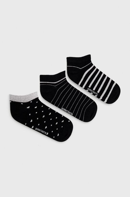 černá women´secret - Ponožky (3-pack) Dámský
