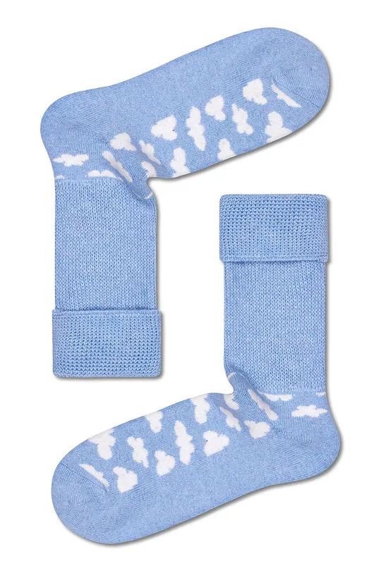 Čarape s dodatkom vune Happy Socks Cozy Sock At Home (2-pack)  2% Akril, 1% Elastan, 34% Poliamid, 5% Poliester, 32% Vuna, 26% Viskoza