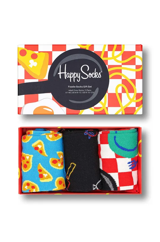 πολύχρωμο Κάλτσες Happy Socks Food (3-pack) Γυναικεία