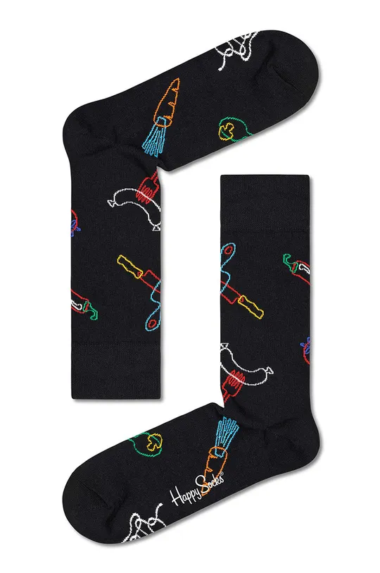 πολύχρωμο Κάλτσες Happy Socks Food (3-pack)