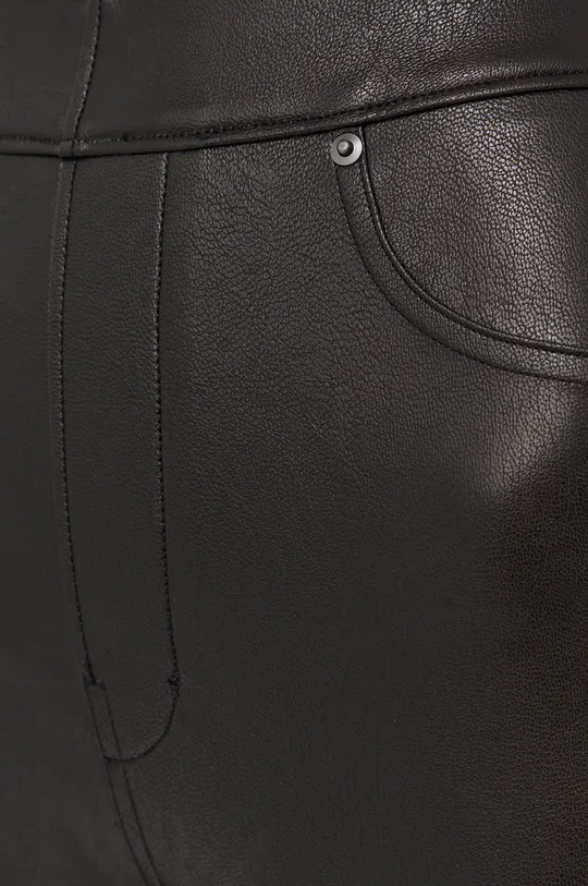 hnedá Tvarujúce legíny Spanx Leather-Like Ankle Skinny