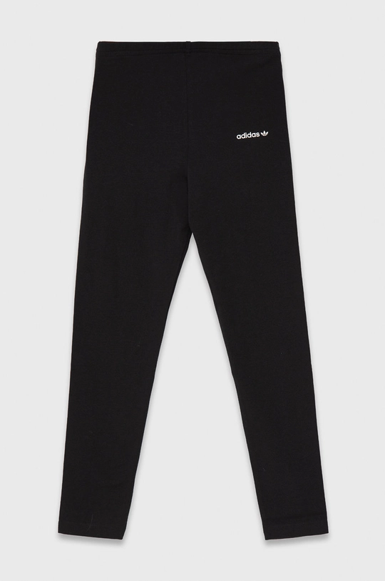 czarny adidas Originals Legginsy dziecięce H32355 Dziewczęcy