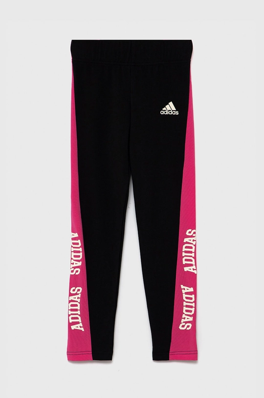 czarny adidas Performance Legginsy dziecięce H38384 Dziewczęcy