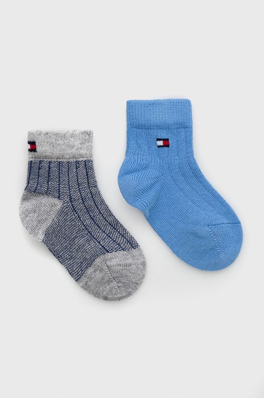 modrá Dětské ponožky Tommy Hilfiger (2-pack) Dětský