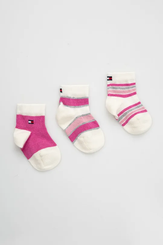 ροζ Παιδικές κάλτσες Tommy Hilfiger Παιδικά