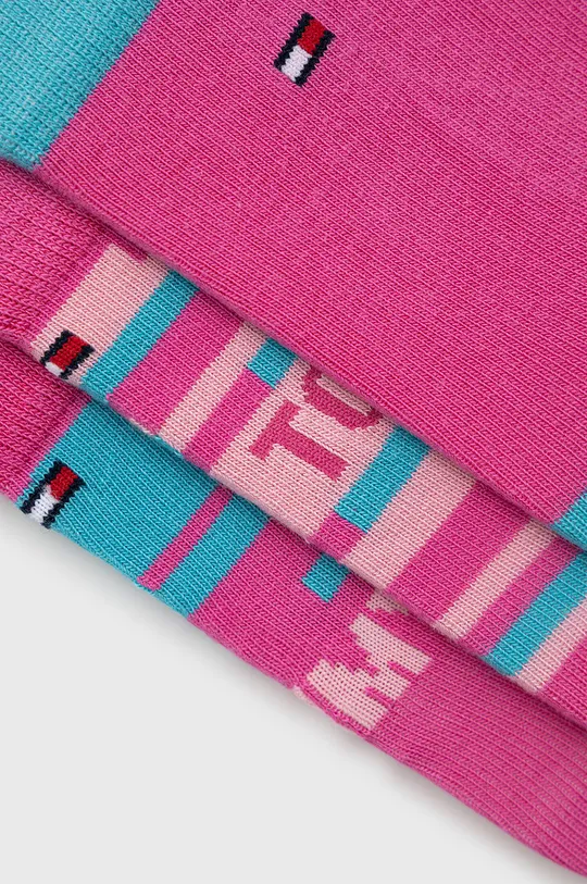 Дитячі шкарпетки Tommy Hilfiger (3-pack) рожевий