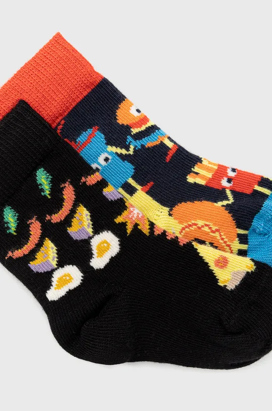 Happy Socks - Παιδικές κάλτσες Food Friends (2-pack) πολύχρωμο