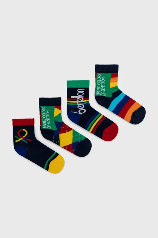 multicolor United Colors of Benetton Skarpetki dziecięce (4-pack) Dziecięcy