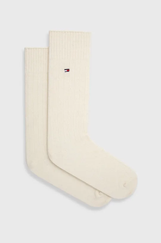 biela Ponožky s prímesou vlny Tommy Hilfiger Pánsky
