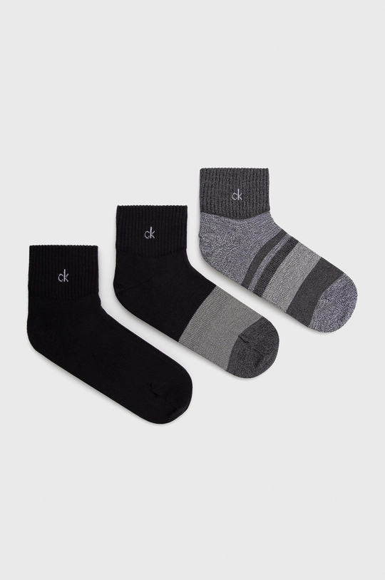 czarny Calvin Klein Skarpetki (3-pack) Męski