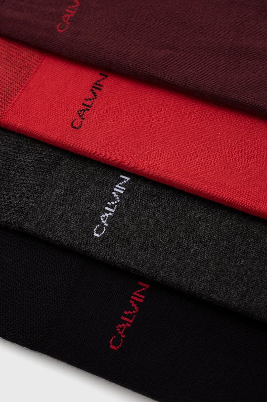 Calvin Klein Skarpetki (4-pack) czerwony