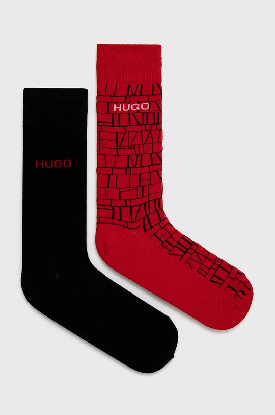 červená Ponožky Hugo (2-pak) Pánsky