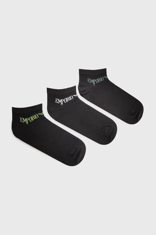 czarny Emporio Armani Underwear Skarpetki (3-pack) 300008.1A254 Męski