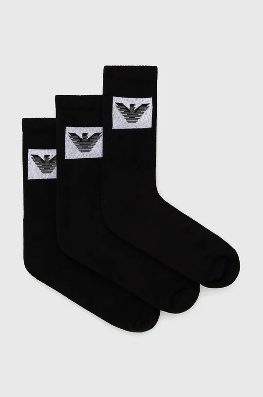 czarny Emporio Armani Underwear Skarpetki (3-Pack) 303133.1A300 Męski