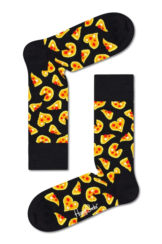 czarny Happy Socks Skarpetki Pizza Love Męski