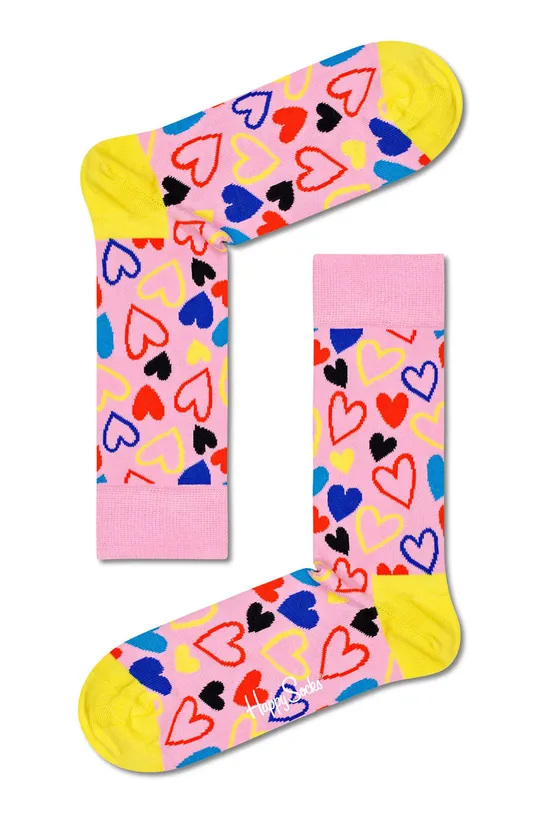 różowy Happy Socks Skarpetki I Heart U Sock Męski