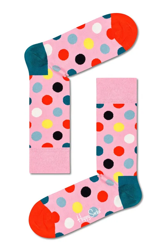 różowy Happy Socks Skarpetki Big Dot Męski