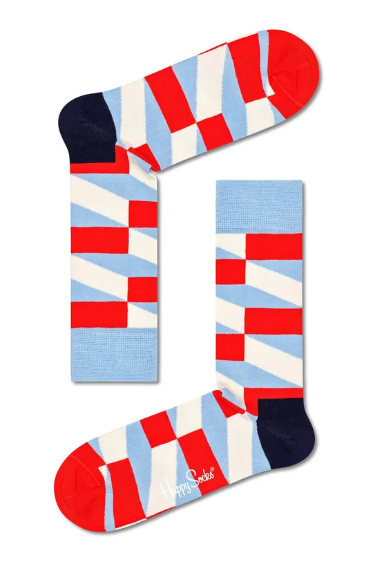 viacfarebná Ponožky Happy Socks Jumbo Filled Optic Pánsky