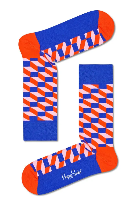 viacfarebná Ponožky Happy Socks Filled Optic Pánsky