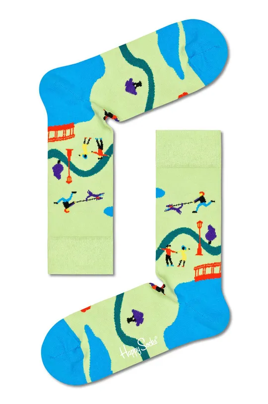 Κάλτσες Happy Socks Into The Park Socks (4-Pack)  86% Βαμβάκι, 2% Σπαντέξ, 12% Πολυαμίδη