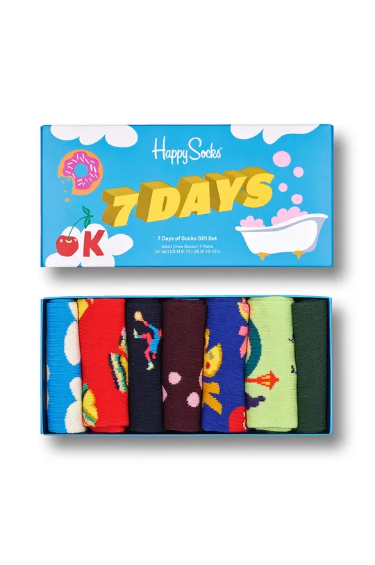 šarena Čarape Happy Socks 7 Day Socks Gift Set (7-Pack) Muški
