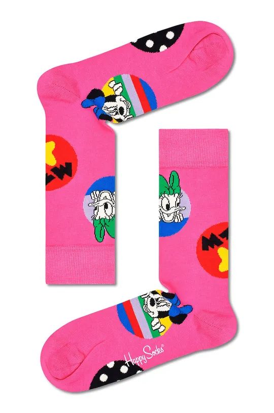 różowy Happy Socks Skarpetki x Disney Daisy & Minnie Dot Męski