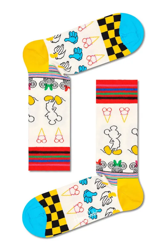 Čarape Happy Socks x Disney Gift Set (4-Pack)  86% Pamuk, 2% Elastan, 12% Poliamid