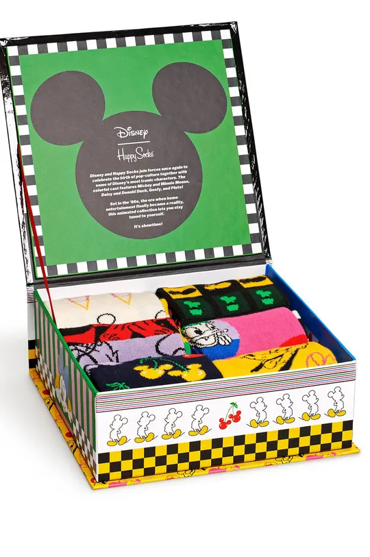 πολύχρωμο Κάλτσες Happy Socks x Disney Gift Set (6-Pack) Ανδρικά