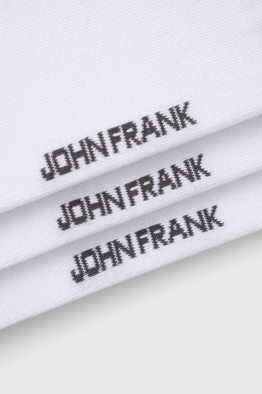 John Frank Skarpetki (3-pack) biały