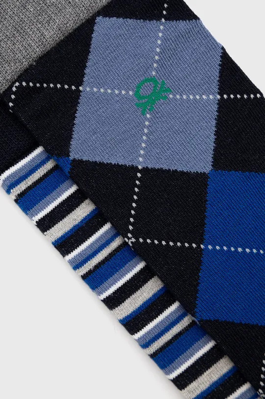 Ponožky United Colors of Benetton (2-pack) sivá